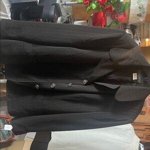 Black Pinstripe Blazer